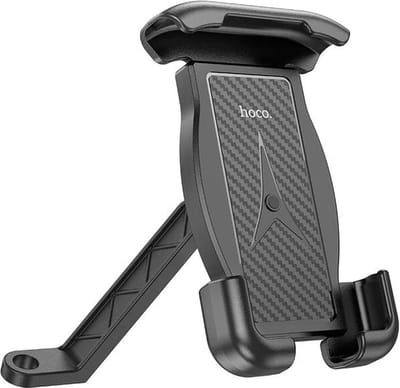 Hoco - Telefoonhouder Motor Spiegel - Tot 7 Inch - Verstelbaar - Zwart