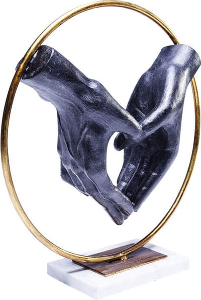 Deco Object Elementen Hart Hand 34cm