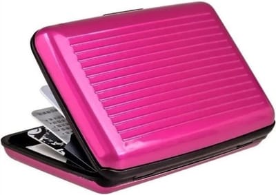 Scoby - Stijlvolle Aluminium Creditcardhouder - Anti-Skimming Bescherming - Lichtgewicht Pasjeshouder - Wallet - Roze
