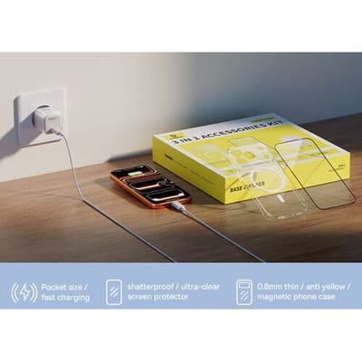 OS-Baseus Cadeaubox voor iPhone 17 Pro Max 2025 3-in-1 Accessoireset 1C 45W EU