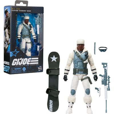G.I. Joe Classified Series #207, Clifton  Iceberg  Nash, Collectible 15 cm Action Figure Set with 6 Accessories