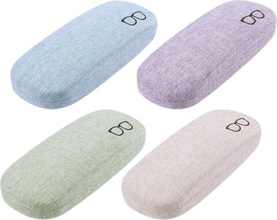 Zonnebril Etui Set met Linnen Hoes - Stevige Bescherming voor Zonnebrillen en Leesbrillen voor Iedereen