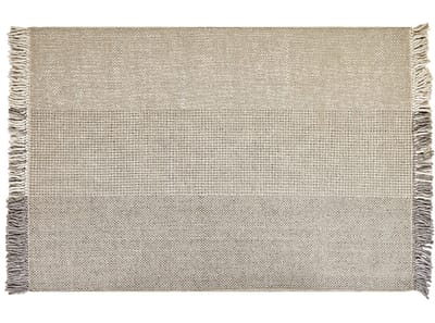 TEKELER - Modern vloerkleed - Lichtgrijs - 140 x 200 cm - Wol