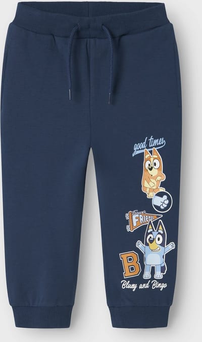 NAME IT - NMMSILAS BLUEY NREG SWEAT PANT BRU SKY - Jongens - Broeken