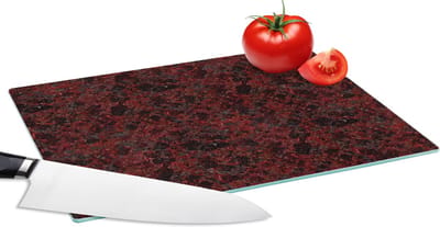 Glazen Snijplank - 28x20 - Graniet - Patronen - Roest - Rood - Snijplanken Glas