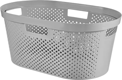 Curver Infinity Recycled Dots - Wasmand - 40L - Grijs
