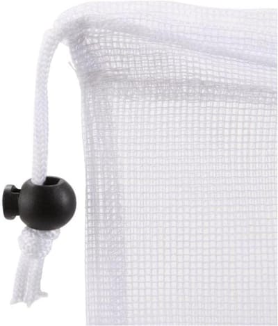 Zwembadstofzuigerzak - Fijnmazige zak - Zwembad reinigen - Push-in Lock - 37 x 19 cm - Zwart