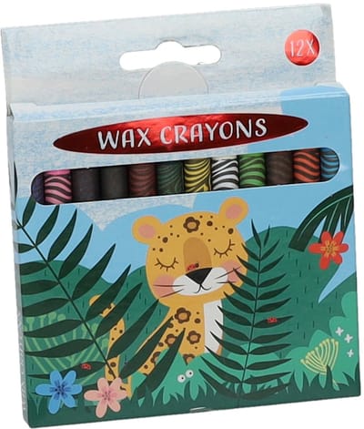 Wins Holland - Crayons Jungle Animals 12 pcs.