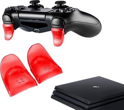 Gadgetpoint - Controller Triggers voor PS4, PlayStation 4 - Trigger Stops Buttons - R2 - L2 - Performance Gaming Accessoires - Rood
