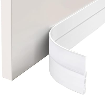 zelfklevende deurafdichting, dichtstrips, tochtstopper tegen insecten, vervangingsafdichting, weerbestendig, blokkering, geluidsafdichting, siliconen, deurstopper, 100 x 5 cm 1m Weiß