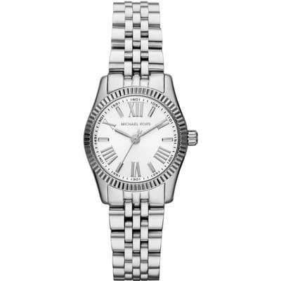 Michael Kors - Petite Lexington Zilveren Wijzerplaat Dameshorloge MK3228