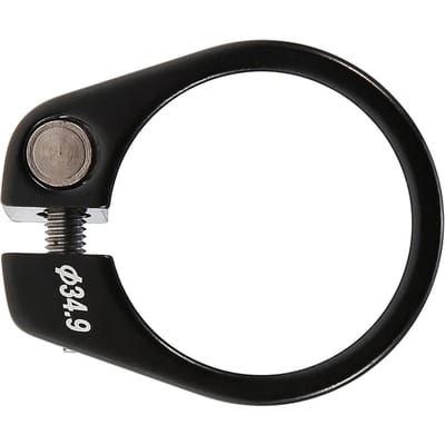 Collier de Selle de Vélo en Alliage d'Aluminium 34,9 mm Accessoire de Tige de Selle pour VTT(Noir) black