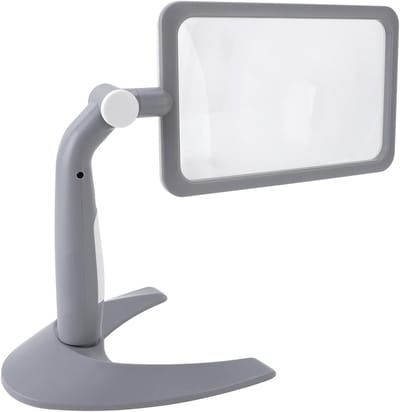Vergrootglas met Licht en 48 LED's - 2.5X Vergroting, 3 Kleuren Temperatuur Instelbaar voor Lezen en Lage Visie Senioren