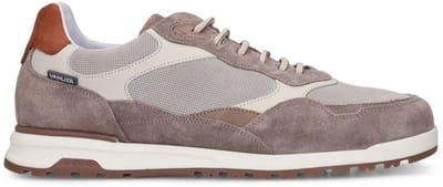 Van Lier - Heren - Beige suède sneakers - Maat 40