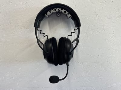 Hoofdtelefoon houder - muurbevestiging - wandbevestiging - Zilver grijs