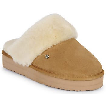 Warmbat Warmbat Flurry Plateau Pantoffels cognac Suede