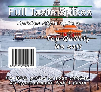 Full Taste Spices Turkse kruidenmix - voor kip, vlees, vis & groenten - 150 gram