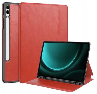 EtuiTab Clear Card Pencil - Tablethoes - Samsung Galaxy Tab S10 Plus - 12.4 inch - Rood