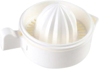 Draagbare Sinaasappelpers - Hand Citruspers - Vers Sap Maken - Compacte Keukengadget - 200 ml Container - Wit