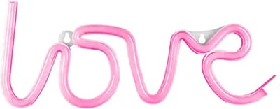 Neon LED sfeerlamp - Love - Roze - 34 x 13cm