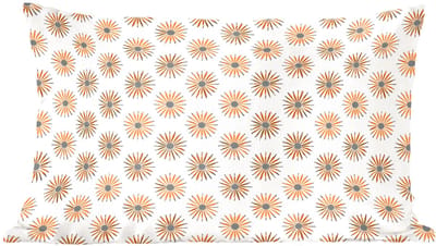 Sierkussens - Kussentjes Woonkamer - 60x40 cm - Madelief - Patroon - Oranje