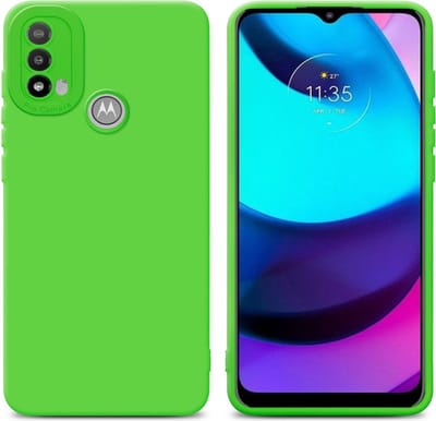 Cadorabo Hoesje geschikt voor Motorola MOTO E20 in FLUID GROEN - Beschermhoes gemaakt van flexibel TPU silicone Cover Fluid Case