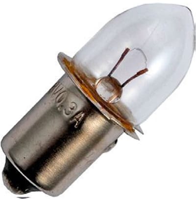 Signaallamp P13.5S 7.2V 3.6W - 500 mAh - Per stuk - T1 Gloeilamp Ø10mm - 30mm - 2500K - Dimbaar