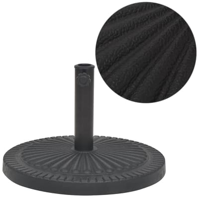 vidaXL - Parasolvoet - rond - 29 - kg - hars - zwart