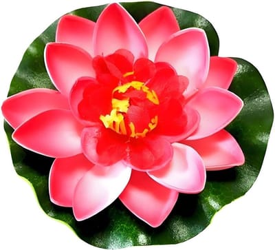 Realistische Waterlelie van 10 cm, Perfect voor Mini Vijvers, Aquascaping en Terrariums, Tuindecoratie en Waterplanten