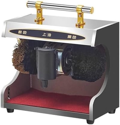 Schoenpoetsmachine - Elektrische poetser - Schoenen Glanzend Houden - Automatische Bediening - 8kg - Zilver