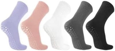 Yoga Sokken - Antislip Sokken - Sport Oefening - Siliconen Stippen Grip - 6 Paar - Multi-Color