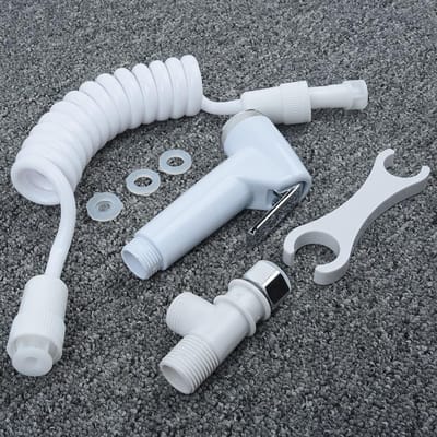 Handdouche Set - Toilet Sproeier - Persoonlijke Hygiëne - Verstelbare Waterdruk - 1.5 Meter Slang - Wit