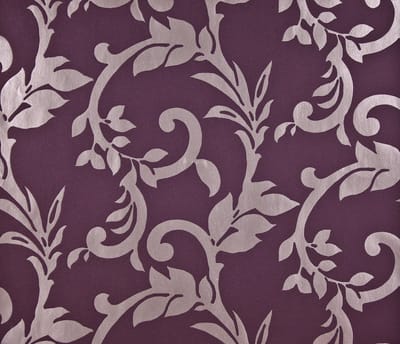Dutch Wallcoverings Vliesbehang tak - donkerpaars/zilver