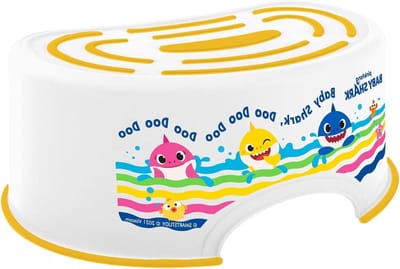 Baby Shark Leerkruk voor toilet, wit, één maat