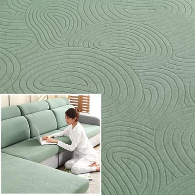 Jacquard Bankzitkussenhoes Elastische Dikke Bankhoes Voor Woonkamer Meubilairbeschermer L-Vorm Fauteuil Bankhoezen L-shaped