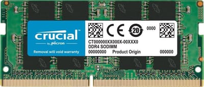 Crucial CT16G4SFS832A geheugenmodule 16 GB 1 x 16 GB DDR4 3200 MHz