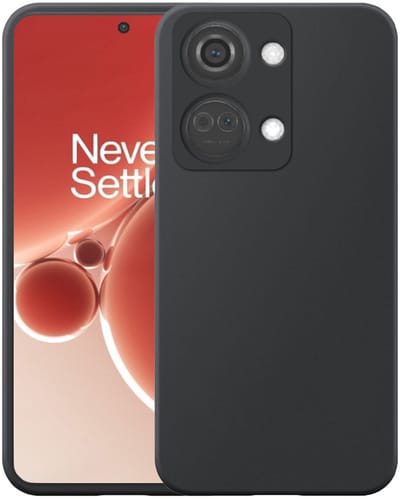 Geschikt voor OnePlus Nord 3 Telefoonhoesje Flexibel Siliconen TPU hoesje - Flexible Back Cover Case Siliconen TPU - Zwart - Smartphonica geschikt voor OnePlus Nord 3