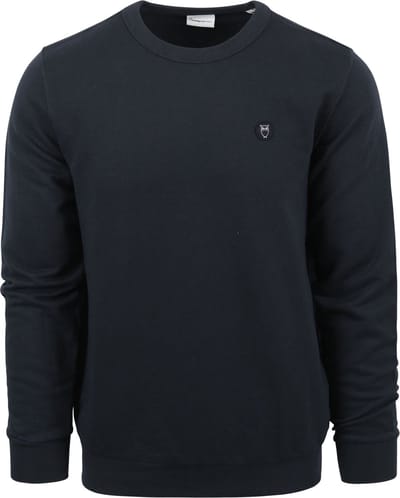 KnowledgeCotton Apparel Elm Trui Donkerblauw - Maat M - Heren - Pullovers
