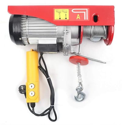 Elektrische Takel - Kettinglift Lier - Zware Objecten Hefen - Dubbele Kabel Capaciteit - 800 kg - Grijs