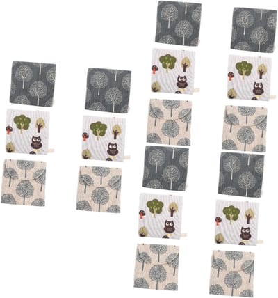 Maandverband Opbergzakjes - Servet Portemonnee - Hygiëne Onderweg - Creatief Patroon - 13 x 13 cm - Diverse Kleuren