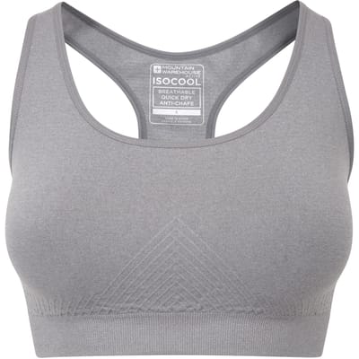 Mountain Warehouse Dames/Dames Anti-Chafe Naadloze Sportbeha (Houtskool)