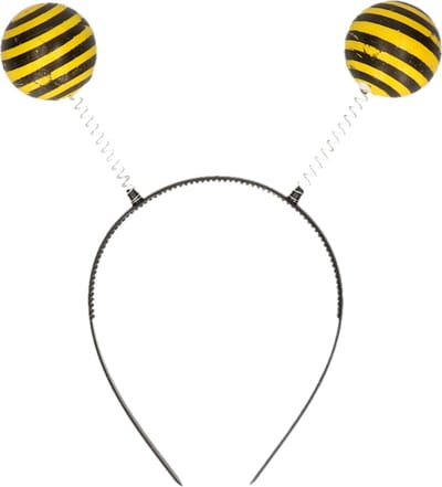 Fiestas Verkleed diadeem bijen/insecten sprieten - geel/zwart - meisjes/dames carnaval accessoires
