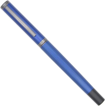 Stijlvolle metalen vulpen met converter en geschenkdoos, blauwe kleur, fijne nib voor precisie schrijven
