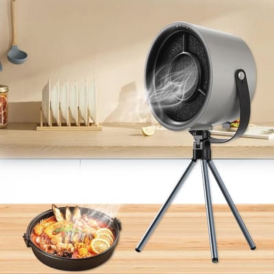 Draagbare Mini Afzuigkap voor Thuis en Kamperen - USB Kookafzuiger voor Barbecue en Hotpot