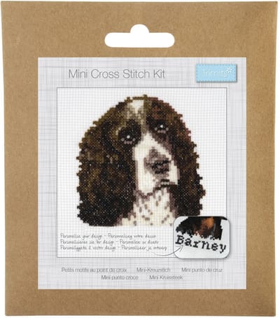Borduurpakket Kruissteekpakket Telpatroon: Springer Spaniel