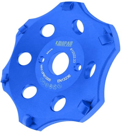 Diamantschijf 125mm - PKD voor haakse slijpers - 6 segmenten - ideaal voor tegelhechting - ShopVlot