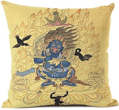 Kussenhoes - Decoratie - Boeddha - Chinese Thailand Stijl - Sierkussenhoes - Warm - Woonkamer - Kantoor - Bank - Stoel - Versiering