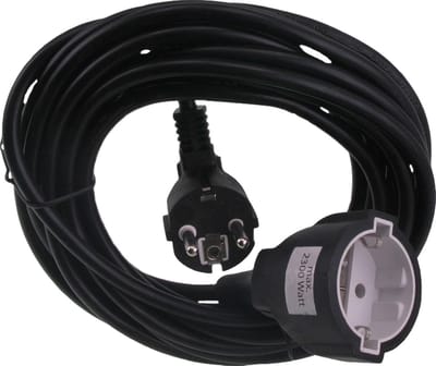 Q-Link verlengsnoer - randaarde - 3500W - 3 x 1.5 mmÂ² - 5 m - zwart