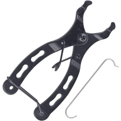 Fietskettingschakelgereedschap Kettingtang Klem met haak en reinigingsborstel MTB-wegfietsketting Pliers black