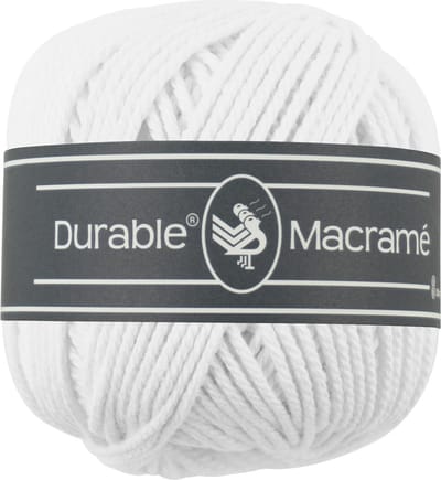 Durable Macramé - 310 white - Katoen Garen